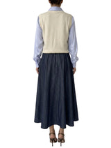 GONNA RICAMI E CINTURA