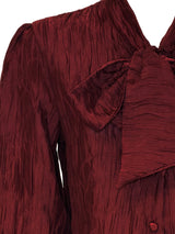 CAMICIA IN PURA SETA CON FIOCCO