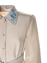 ABITO PURA SETA E RICAMI