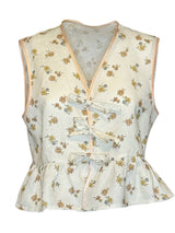 TOP CON LACCETTI E BALZA IN FANTASIA FIORELLINO