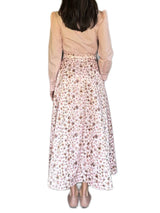 GONNA CON BOTTONI IN COTONE SASSOLINO