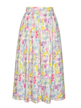 GONNA A PIEGHE IN PIQUET FANTASIA PENNELLATE