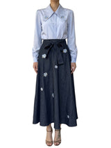 CAMICIA COLLO RICAMATO