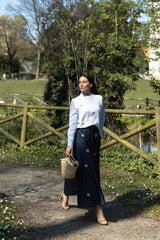 GONNA RICAMI E CINTURA