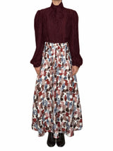 GONNA AMPIA BURETTE DI SETA