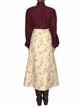 GONNA CON SPACCO IN PURA LANA