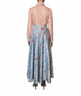 CAMICIA CON COLLETTO A PUNTA TINTA UNITA ROSA