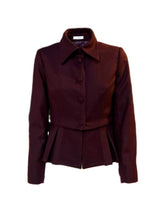 GIACCA IN LANA CON COLLETTO A PUNTA