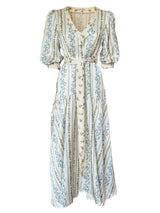 ABITO LUNGO CON BALZA IN LINO/VISCOSA