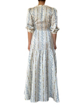 ABITO LUNGO CON BALZA IN LINO/VISCOSA