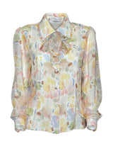 CAMICIA IN SETA PENNELLATE