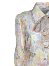 CAMICIA IN SETA PENNELLATE