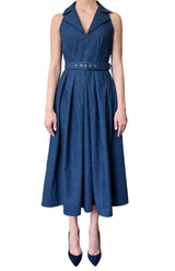 ABITO DENIM SCOLLO REVERS