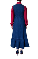 ABITO DENIM LONGUETTE E BALZA