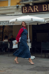 ABITO DENIM LONGUETTE E BALZA