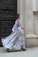 CHEMISIER IN FANTASIA PENNELLATE