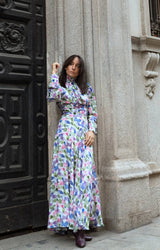 CHEMISIER IN FANTASIA PENNELLATE