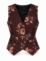 Gilet in burette di seta