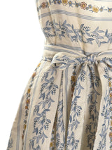 ABITO LINO GONNA A PIEGHE