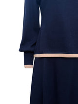 Maglia in lana merino bicolore
