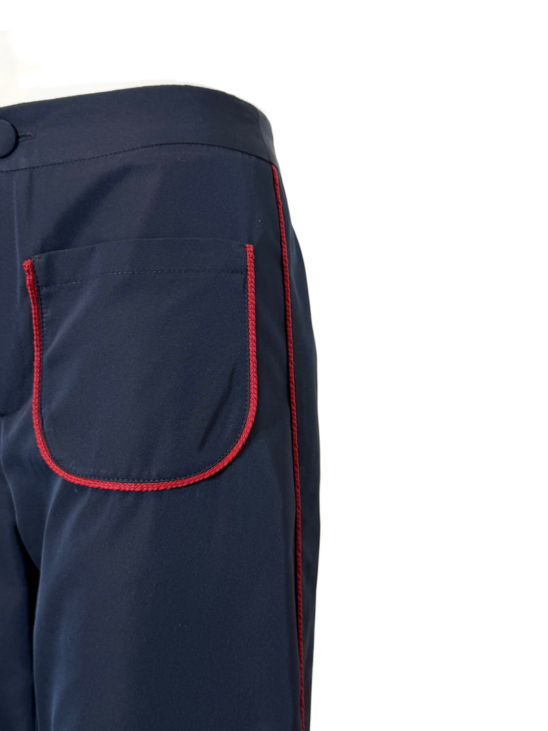 PANTALONE DRITTO BLU NAVY