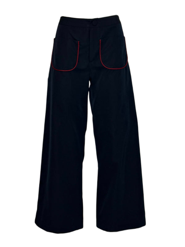 PANTALONE DRITTO BLU NAVY