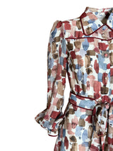 ABITO SETA CHEMISIER CON INSERTI