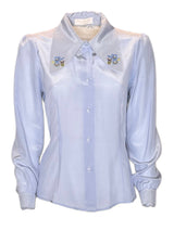 CAMICIA COLLO RICAMATO