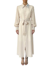 ABITO PURA SETA E RICAMI