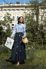 CAMICIA COLLO RICAMATO