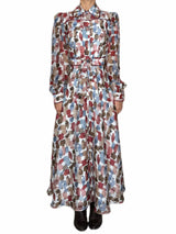 ABITO SETA CHEMISIER CON INSERTI