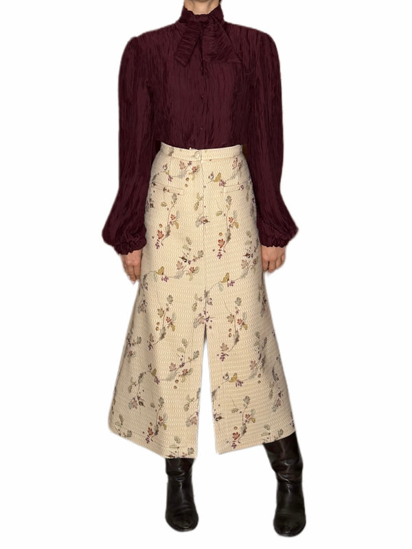 GONNA CON SPACCO IN PURA LANA