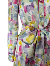 ABITO LINO/VISCOSA PENNELLATE