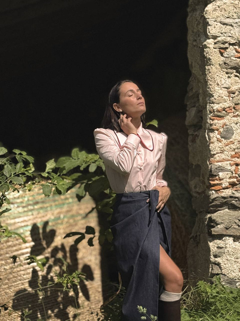 CAMICIA ICON PROFILI IN RASO