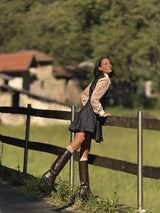 CAMICIA IN SETA PENNELLATE