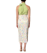 Wool skirt with sheath dress